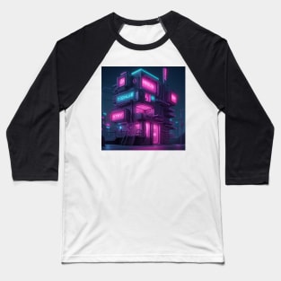 Cyberpunk Hotel Baseball T-Shirt